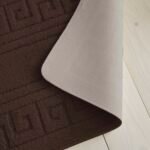 2-Piece Greek Bath Mat Set - Choco