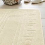 2-Piece Greek Bath Mat Set - Cream
