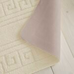 2-Piece Greek Bath Mat Set - Cream
