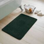2-Piece Greek Bath Mat Set - Dark Green
