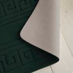 2-Piece Greek Bath Mat Set - Dark Green
