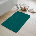 2-Piece Greek Bath Mat Set - Dark Teal