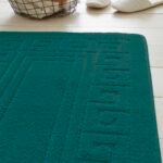 2-Piece Greek Bath Mat Set - Dark Teal