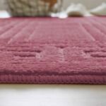 2-Piece Greek Bath Mat Set - Dusty Pink