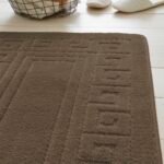 2-Piece Greek Bath Mat Set - Latte