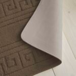 2-Piece Greek Bath Mat Set - Latte