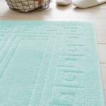 2-Piece Greek Bath Mat Set - Aqua