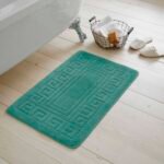 2-Piece Greek Bath Mat Set - Teal