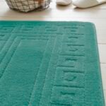 2-Piece Greek Bath Mat Set - Teal