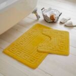 2-Piece Greek Bath Mat Set - Dark Teal