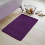 2-Piece Greek Bath Mat Set - Purple