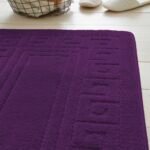 2-Piece Greek Bath Mat Set - Purple