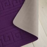 2-Piece Greek Bath Mat Set - Purple