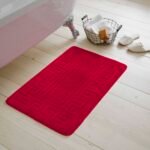 2-Piece Greek Bath Mat Set - Red