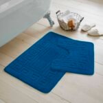 2-Piece Greek Bath Mat Set - Royal Blue