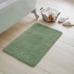 2-Piece Greek Bath Mat Set - Sage Green