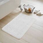 2-Piece Greek Bath Mat Set - White