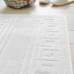 2-Piece Greek Bath Mat Set - White