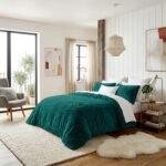 Hug & Snug Fluffy Duvet Cover Set - Green