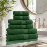 Highly Absorbent Soft Bamboo Towel Set - Green