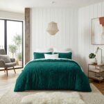Hug & Snug Fluffy Duvet Cover Set - Green