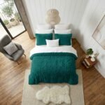 Hug & Snug Fluffy Duvet Cover Set - Green