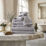 Luxury 8 Piece Cotton Towel Bale Set - Grey