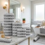20 Piece Luxury Cotton Greek Towel Bale Set - Grey