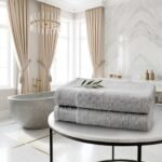 Soft 500 GSM Absorbent Cotton Towels - Grey