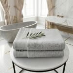 Soft 500 GSM Absorbent Cotton Towels - Grey