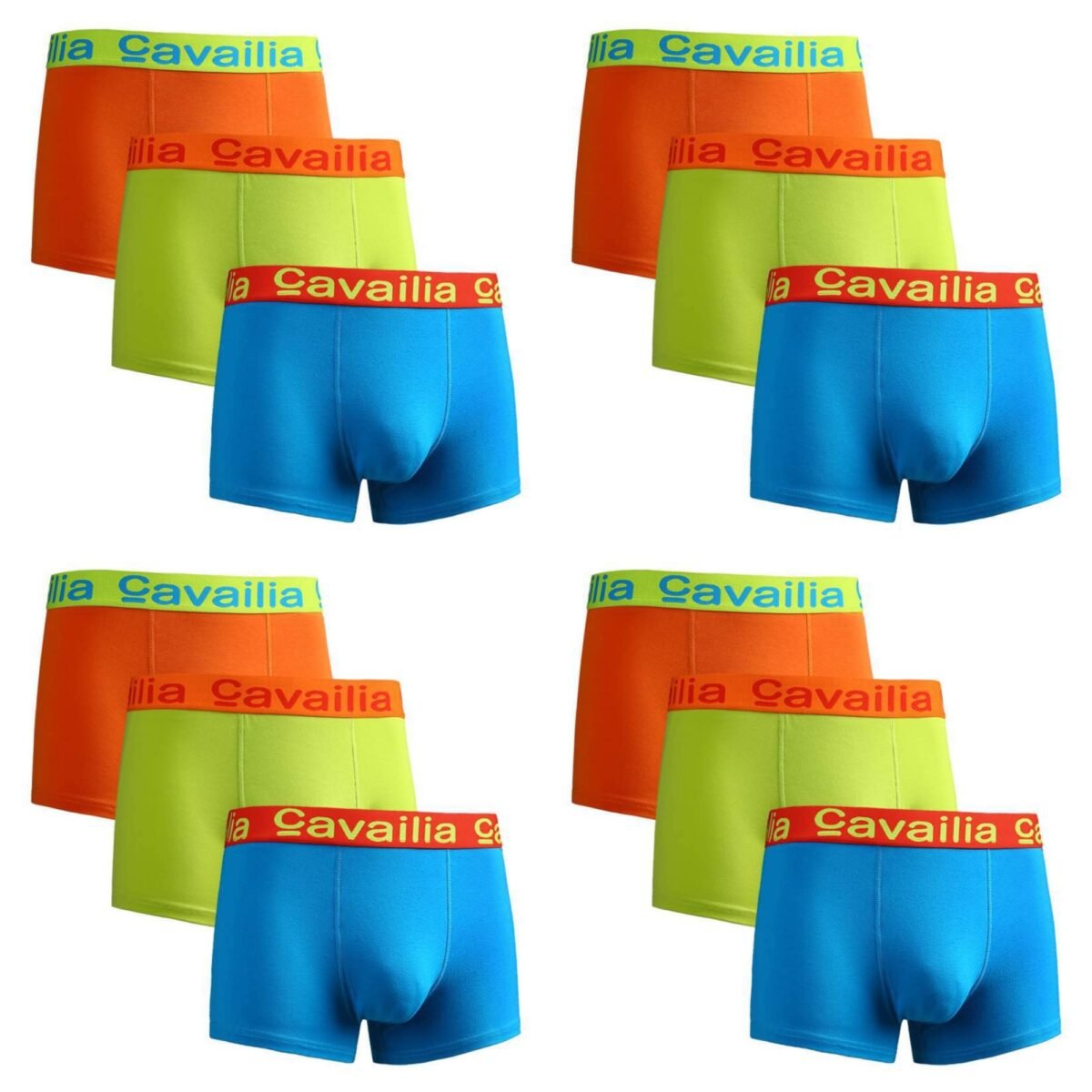 12 Pack Classic Cotton Boxer Shorts - Multi