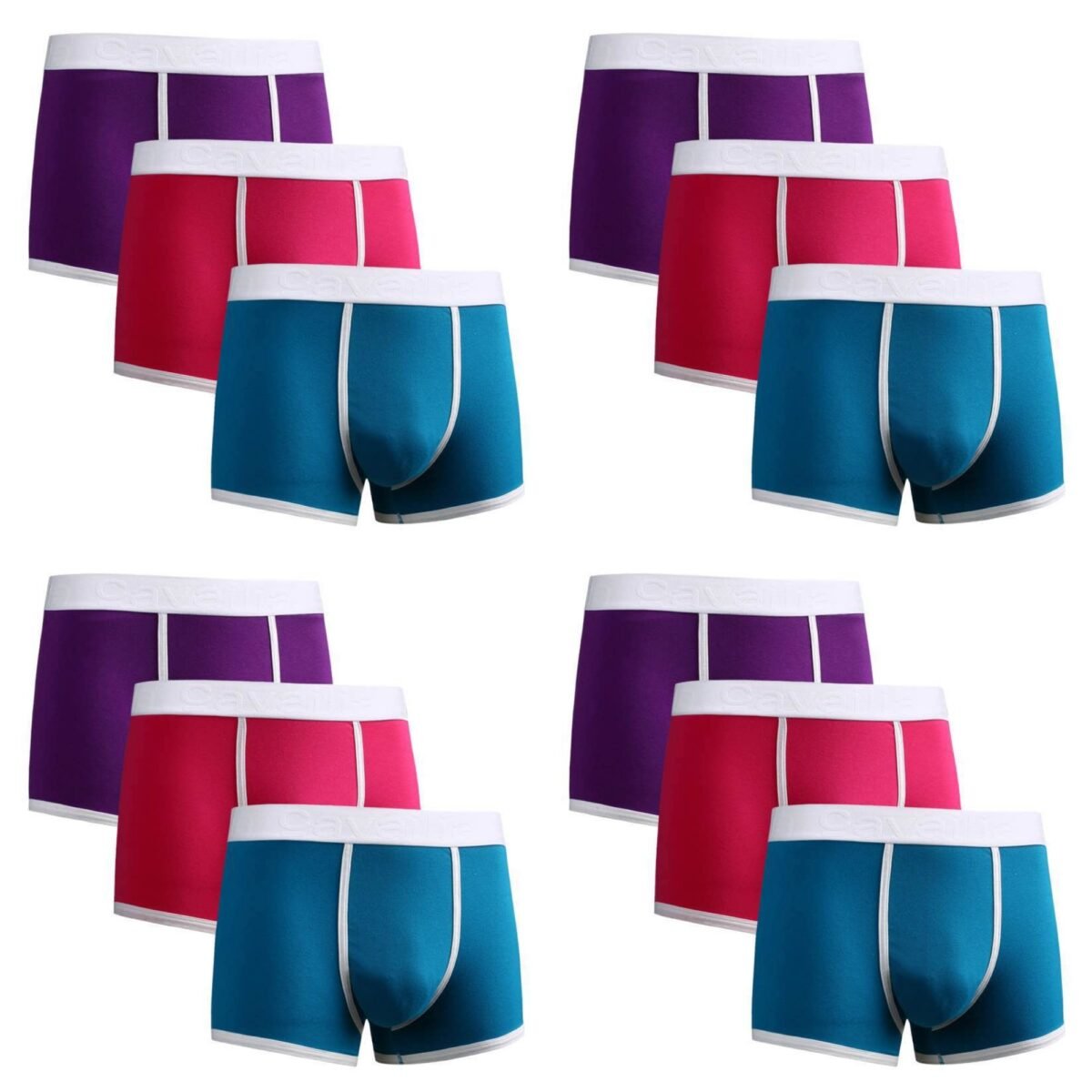 12 Pack Cotton Boxer Shorts – Classic Colour Pack