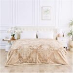 Deluxe Fleece Sherpa Cozy Blanket - Natural