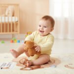 Sweet Bear Nursery Fleece Blanket - Beige - Image 4