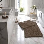 Extra Large Loop Bath Mat Set - Latte