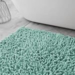 2Piece Loop Bath Mat Set - Duck Egg
