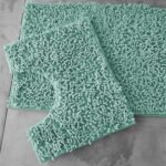 2Piece Loop Bath Mat Set - Duck Egg