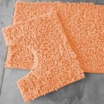2Piece Loop Bath Mat Set - Peach