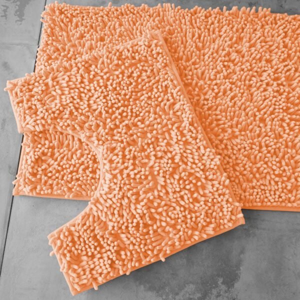 2Piece Loop Bath Mat Set - Peach