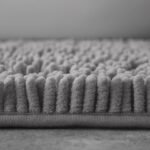 2Piece Loop Bath Mat Set - Silver