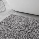 2Piece Loop Bath Mat Set - Silver