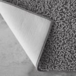 2Piece Loop Bath Mat Set - Silver