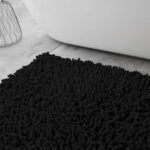 2Piece Loop Bath Mat Set - Black