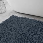 2Piece Loop Bath Mat Set - Dark Grey
