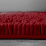 2Piece Loop Bath Mat Set - Deep Red