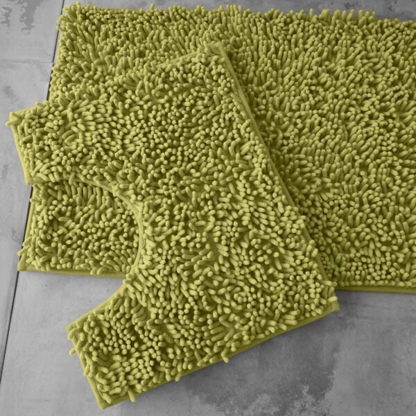 2Piece Loop Bath Mat Set - Green