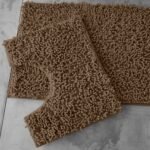 2Piece Loop Bath Mat Set - Latte
