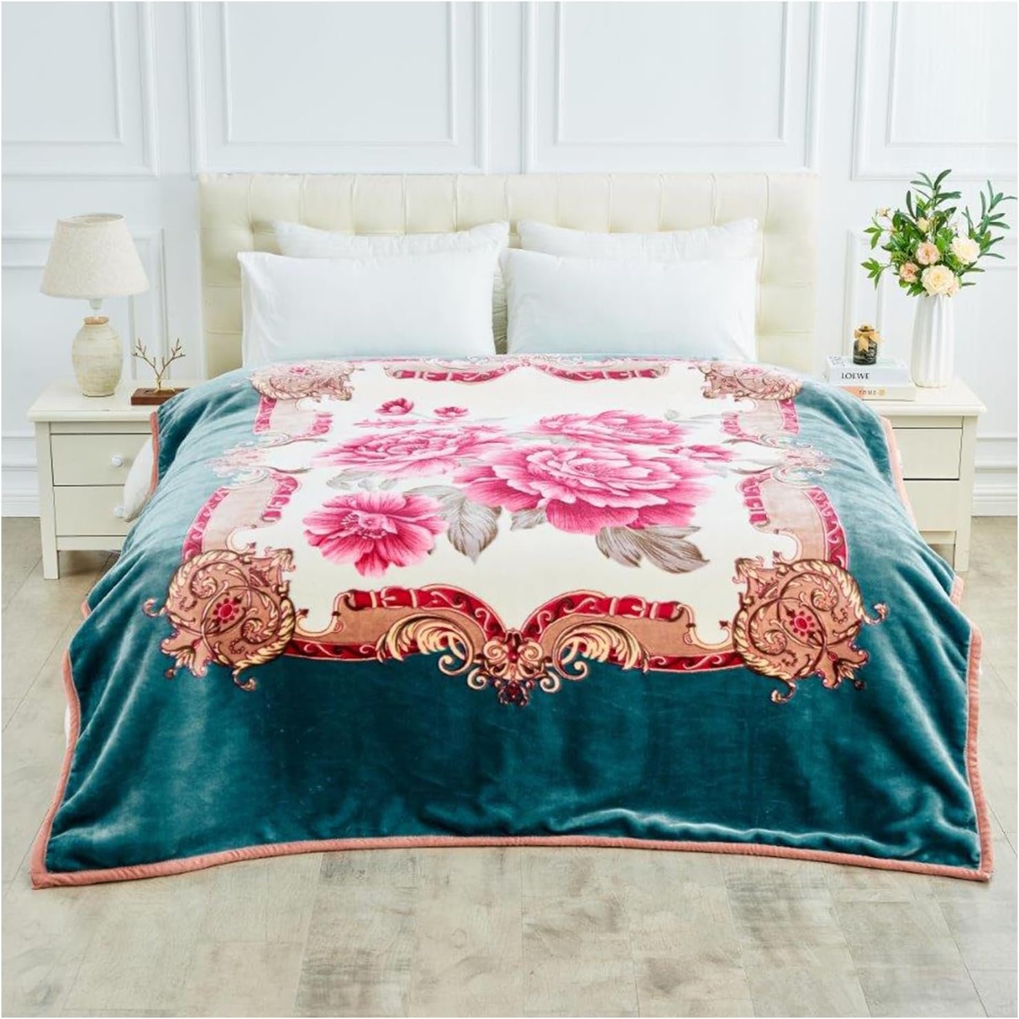 Main Fluffy Fleece heavy Weight Bed Blanket 5kg