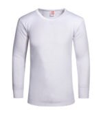 Men's Thermal Heated Long Sleeve Shirt - White - Image 3