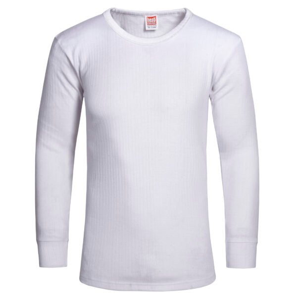 Men's Thermal Heated Long Sleeve Shirt - White